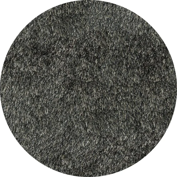 Momeni Luster Shag Carbon Rug - 4& Round