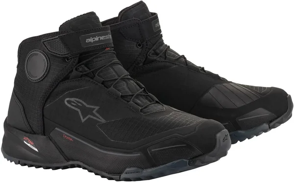 Alpinestars CR-X Drystar Riding Shoes - Black/Black - 12.5