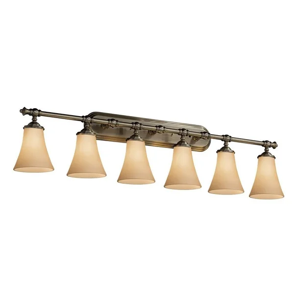 Justice Design FSN-8526-20-OPAL-NCKL Fusion Tradition - 6 Light Bath