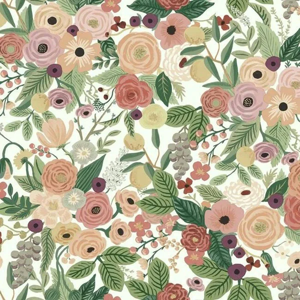 Rifle Paper Co Garden Party Premium Peel and Stick Wallpaper - Burgundy