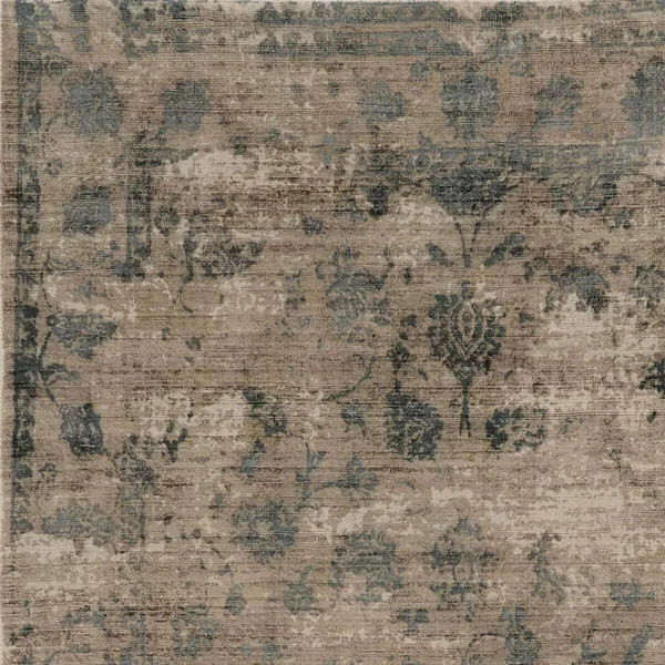 Kas Indulge 0805 Elegance 3&3x22 x 5&3x22 Sand - Blue Area Rug