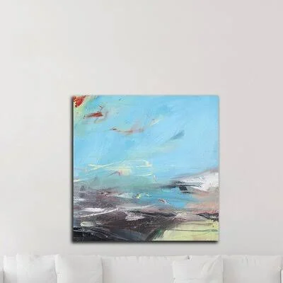 &Cerulean Skies& by Andrew Kinmont - Wrapped Canvas Painting Print Red Barrel Studio Size: 30x22 H x 30x22 W x 1.5x22 D