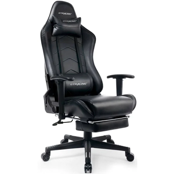 GTRACING Heavy Duty Gaming Chair with Footrest GT901 - Black