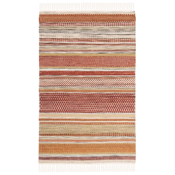 Safavieh Striped Kilim Beige 2 ft. 3 in. x 12 ft. Runner Rug