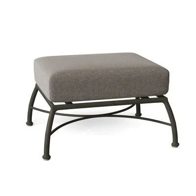 Majorca Patio Ottoman with Cushion Summer Classics Cushion Color: Verona Pewter