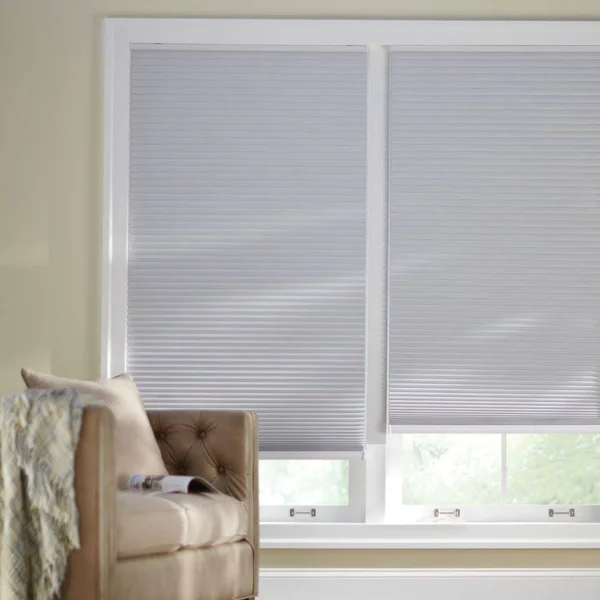 Home Decorators Collection Shadow White Cordless Blackout Cellular Shade - 19.25 in. W x 64 in. L