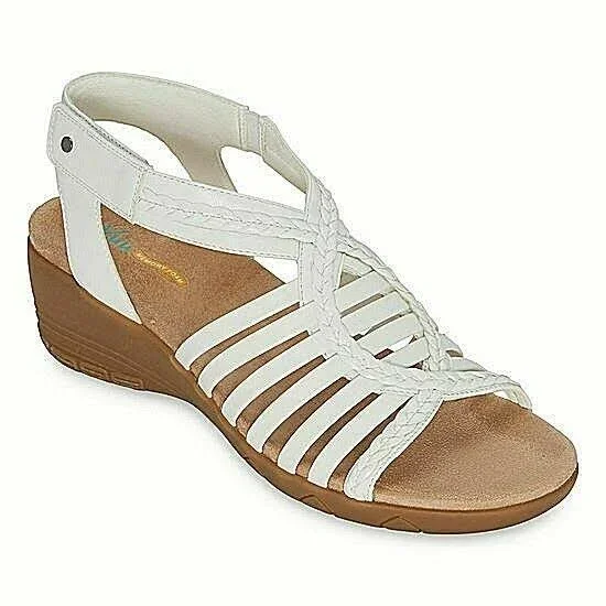 Yuu Heidi Womens Strap Sandals - 10 Medium, White