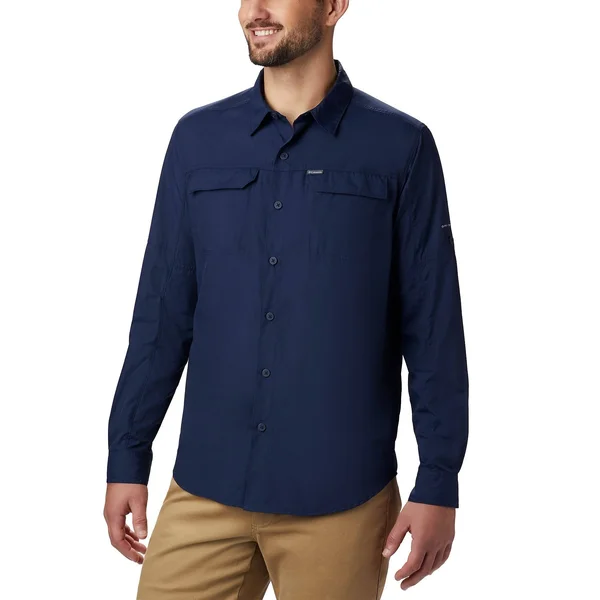 Columbia Men's Silver Ridge 2.0 Long Sleeve Shirt, Fossil, XXL