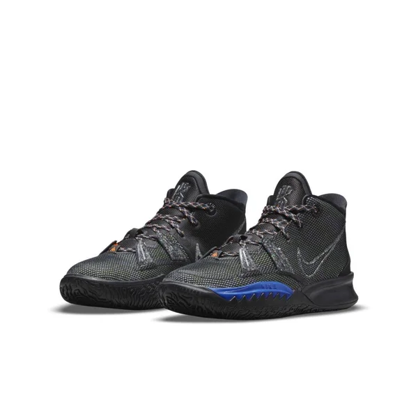 Nike Kyrie 7 - Boys& Grade School Basketball Shoes - Black/Lime Ice/Orange, Size 6.5