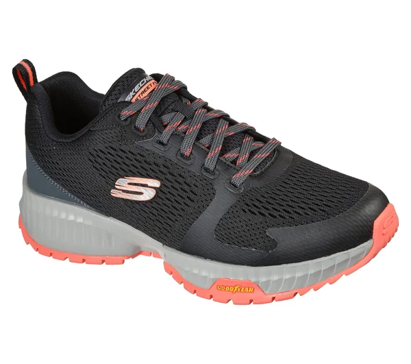 Skechers Men's Street Flex Eliminator Sneaker, Black/Red