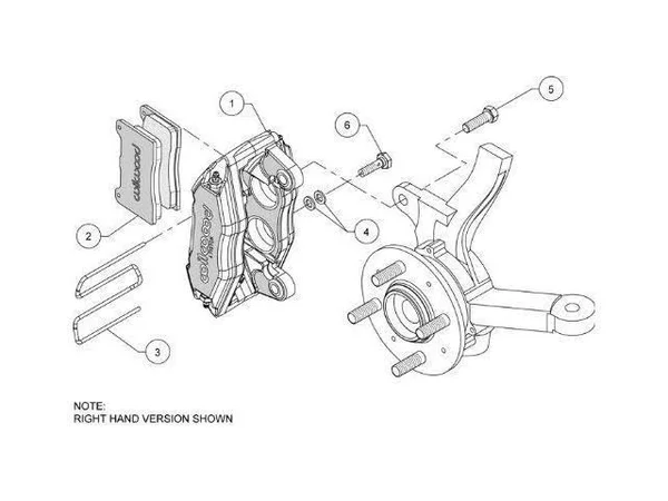 Wilwood DPHA Front Caliper & Pad Kit - Red 140-13029-R