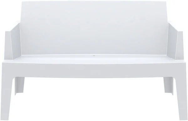 Compamia Box Resin Outdoor Bench White