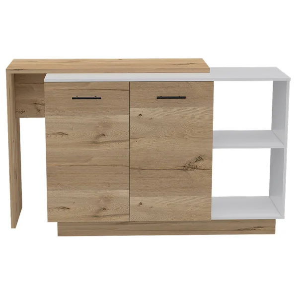 FM Furniture Aspen Kitchen Island Black Wengue