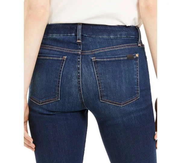 Jen7 by 7 for All Mankind Women's Straight-leg Ankle Jeans in Providence - Blue - Size 2