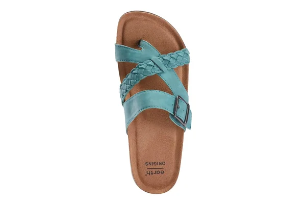 Earth Origins Orono Foster Women's Sandal (Green - Size 9.5 - Leather)
