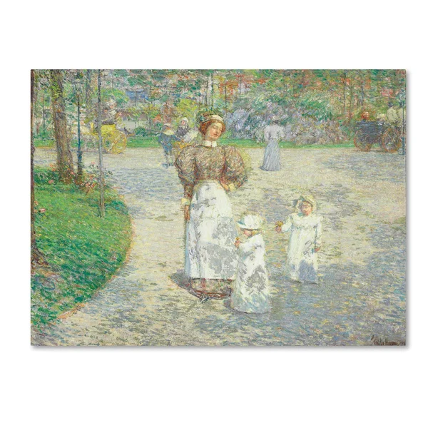 Trademark Global Childe Hassam 'Spring in Central Park 1908' Canvas Art