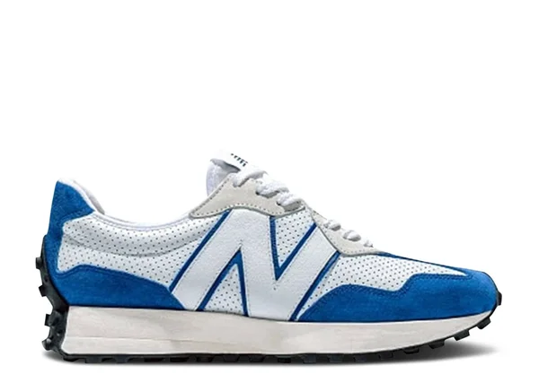 New Balance Men's 327 - White/Blue (Size 10)