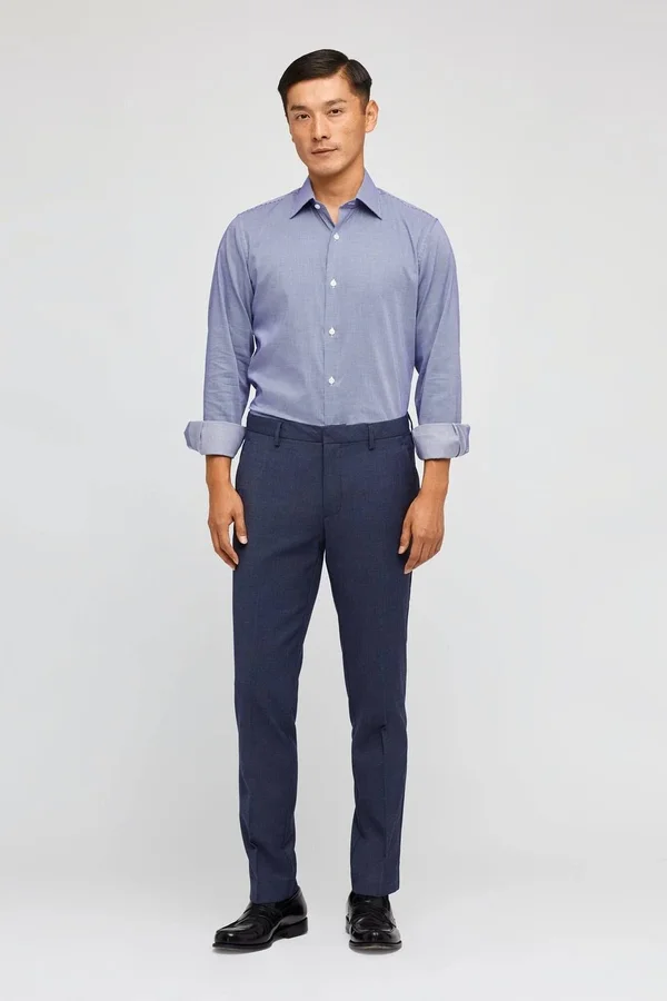 Bonobos Tech Wool Dress Pants - Blue - Casual Pants