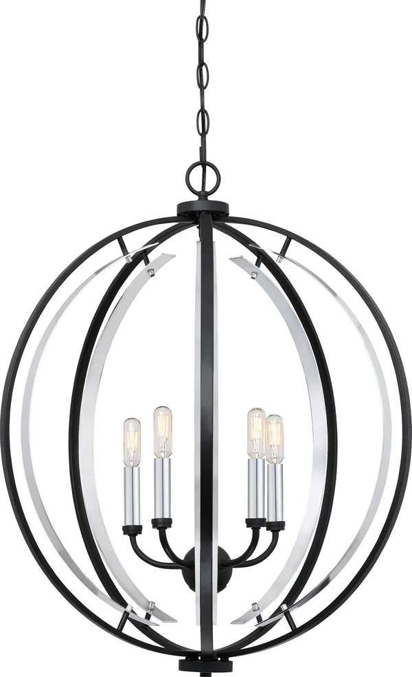 Quoizel CRT2824EK Concert Pendant Light, Earth Black