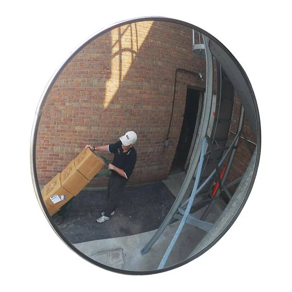 Zoro Select SCVO-18Z-GB Outdoor Convex Mirror - 18 Dia, acrylic