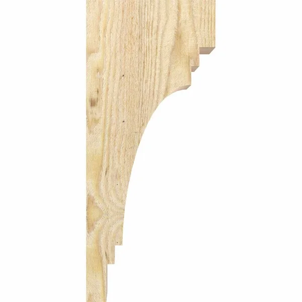 Ekena Millwork COR06X08X16PEC00RDF 6x22W x 8x22D x 16x22H Pescadero Rough Sawn Corbel - Douglas Fir