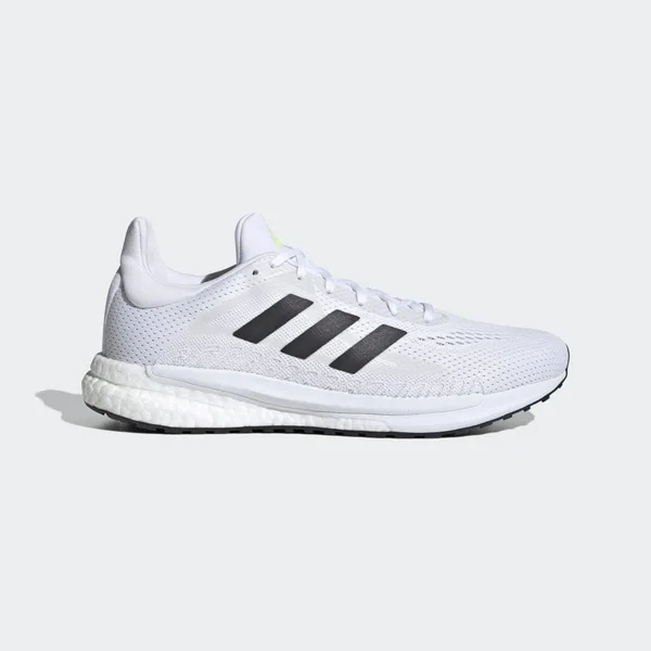 Adidas SolarGlide 3 Shoes - Men's - Cloud White - Signal Green - 11