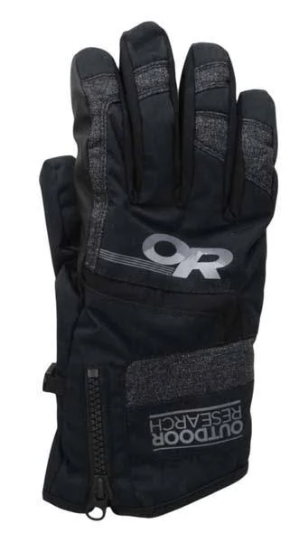 (Large, Night/Charcoal/Dusk) - Outdoor Research Men's Riot Gloves