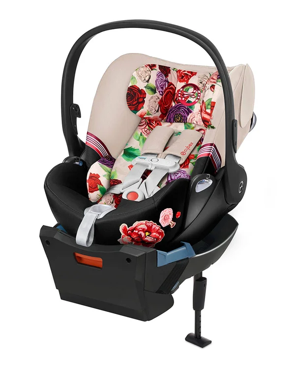 Cybex Cloud Q Infant Car Seat SensorSafe Spring Blossom Light