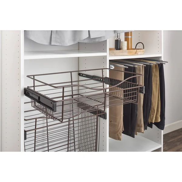 Rev-A-Shelf 24 in. x 11 in. Oil Rubbed Bronze Pull-Out Basket