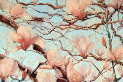 Framed Canvas Art - Outside My Window by Holly Van Hart ( Seasons > Spring art)