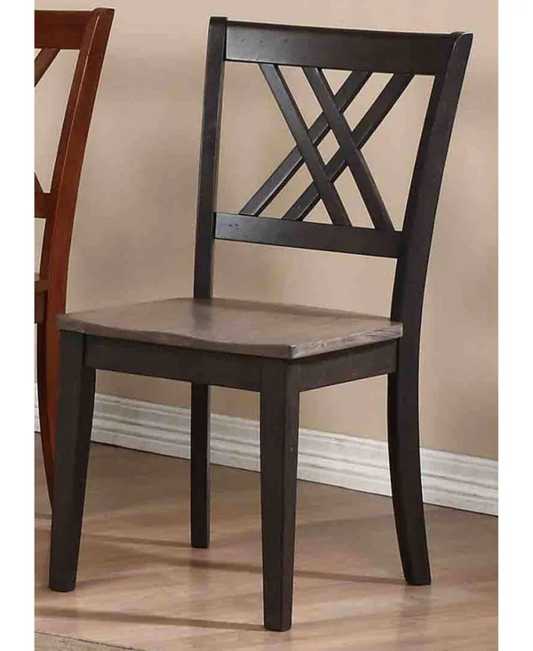 Iconic Furniture Company Double X-Back Dining Chairs, Set of 2 - Caramel