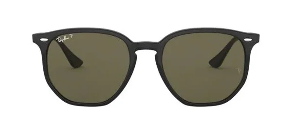 Ray Ban RB4306F Sunglasses - 601/9A Black/Polar Green