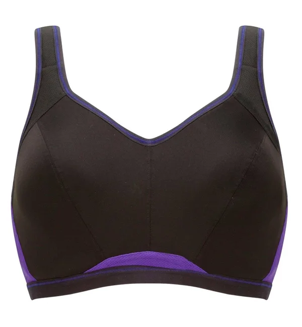 Freya Epic Underwire Crop Top Moulded Sports Bra - Electric Black, 30FF
