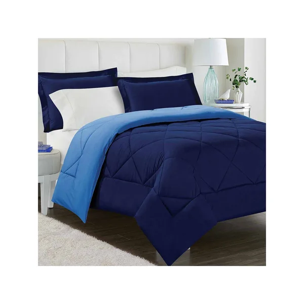 Ultra Soft Reversible Comforter Set Twin Navy/Regatta