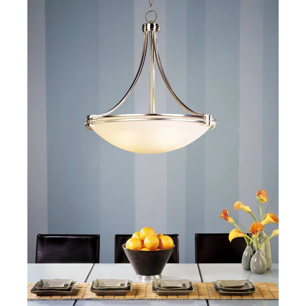 Possini Euro Design Deco Nickel 24 1/4x22 Wide Pendant Light
