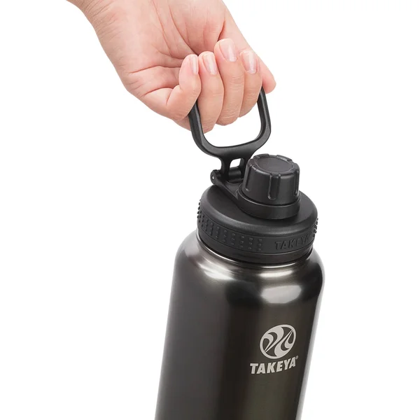Takeya Actives Insulated Stainless Steel Water Bottle - Gray, 40 oz