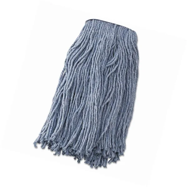 Boardwalk Mop Head, Standard Head, Cotton-synthetic Fiber, Cut-End, #20, Blue, 12-carton