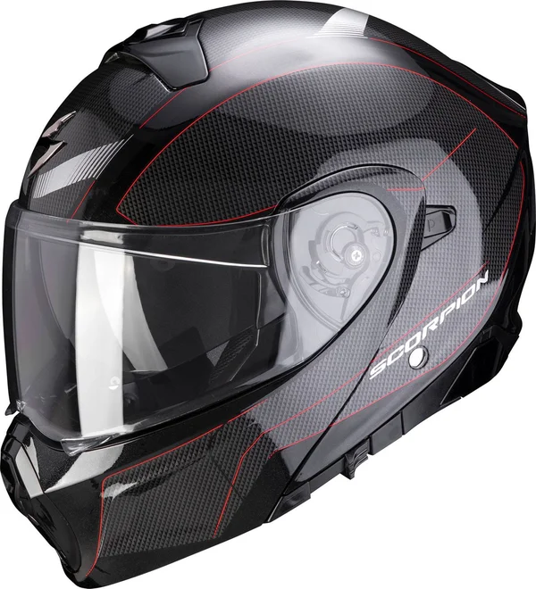 Scorpion - Helmet EXO-930 Cielo Pearl Black - Red - Size M