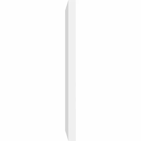 Ekena Millwork GVPVE16X1402SN 16x22W x 14x22H Vertical Surface Mount PVC Gable Vent: Non-Functional, w/ 2x22W x 1-1/2x22H Brickm
