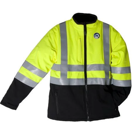 Polar Plus Hi Vis Waterproof Insulated Reflective Softshell Jacket - Men's, Size: Medium, Orange