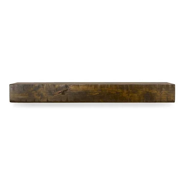 Dogberry 48 in. Rustic Dark Chocolate Fireplace Mantel