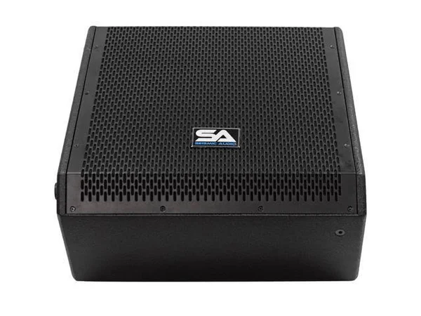 Seismic Audio Compact 12 inch 2-Way Coaxial Floor, Stage Monitor with Titanium Horn - 250W SAX-12M