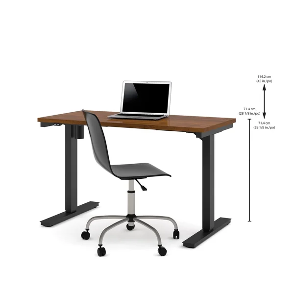 Bestar 24x22 x 48x22 Electric Height Adjustable Table - Black