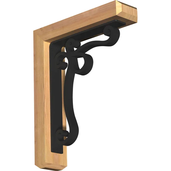 3 1/2 inchw x 16 inchd x 19 inchh Orleans Craftsman Ironcrest Smooth BRACKET - Western Red Cedar (2 inchw x 12 inchd x 15 inchh I