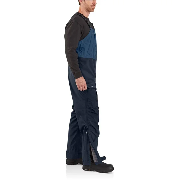 Carhartt Men's Storm Defender Force Midweight Bib Overall - Dark Blue/Navy, Small