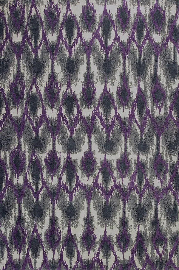 Kas Allure 4058 Grey Purple Horizon Rug - 5 ft x 7 ft
