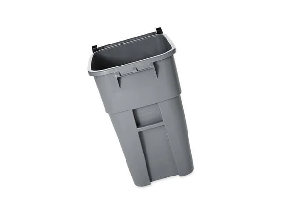 Rubbermaid 50-Gallon Plastic Rollout Container (Gray) 9W27GY New