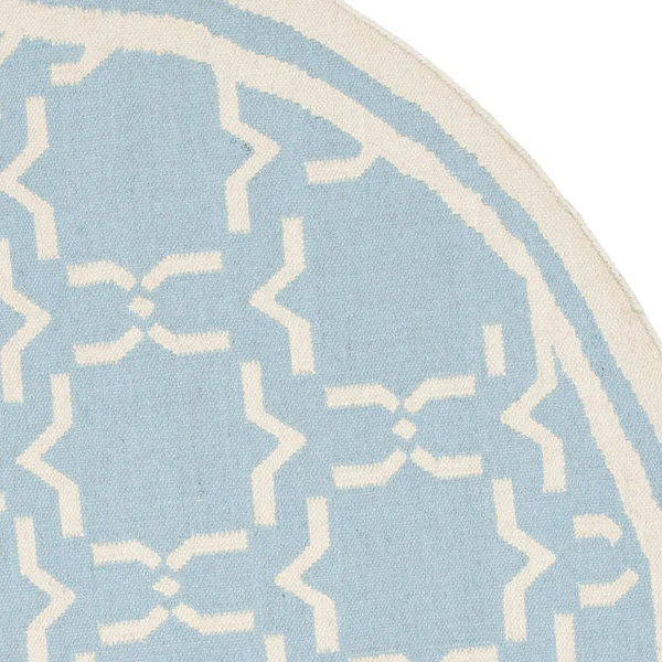 Safavieh Dhurries DHU545B 2&6x22 x 10&0x22 Runner Light Blue, Ivory Area Rug