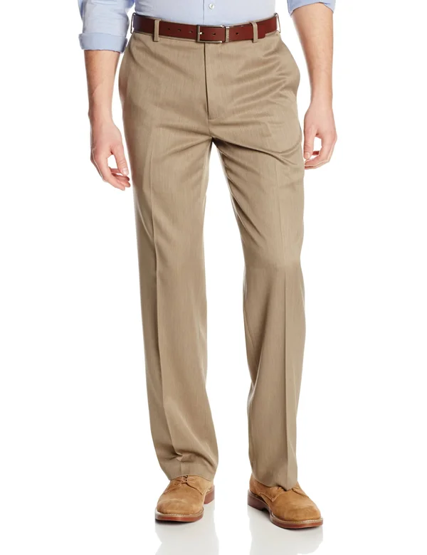 Van Heusen Men's Straight Fit Flat Front Traveler Ultimate Dress Pant
