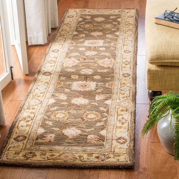 Safavieh AN556B Anatolia Area Rug - Blue, Sage: 6-ft Round